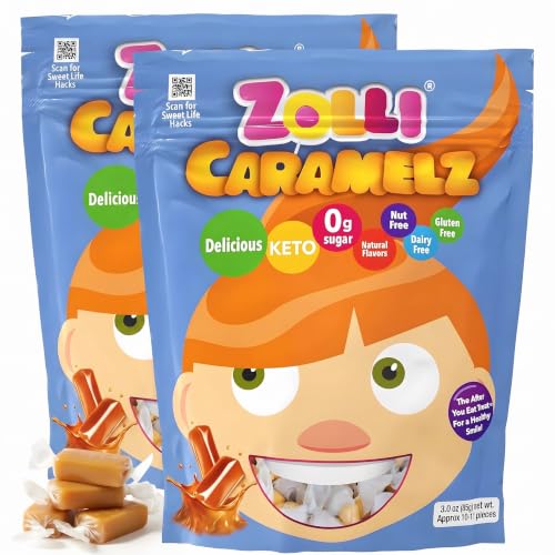 Zolli Caramelz - Irresistibly Delicious, Sugar-Free Treats with Natural Colors, Dairy-Free Formula (Pack of 2) - image 1