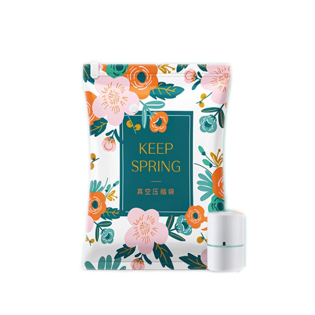 Bolsas de almacenamiento al vacío Paquete de 4-8 Bolsas de almacenamiento de compresión Bolsas de sellado al vacío reutilizables para almacenamiento de ropa con bomba eléctrica Bolsas de ahorro d