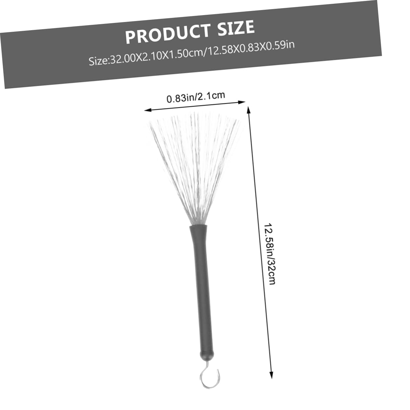 Spazzole Per Tamburo Jazz 2 Pezzi - Regolabili, In Acciaio Inox, Con Gomma Protettiva - Foto 9