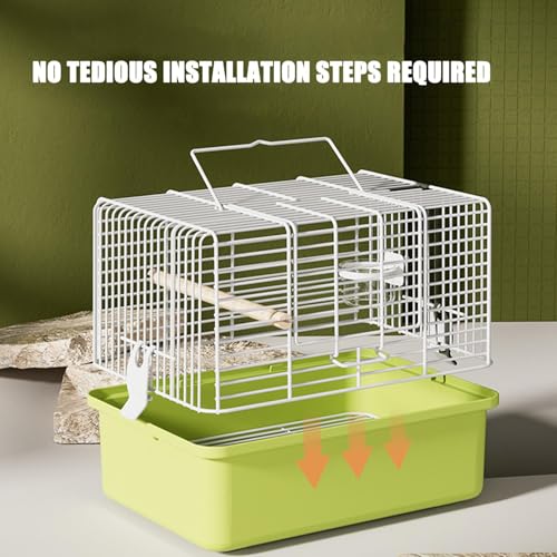 Cage d'oiseaux, Porte-Oiseaux - Carrier Amovible pour Les Oiseaux D'Oeuvre | Volière de Voyage légère, Cages d'oiseaux de vol Portables pour Le Transport, Usage extérieur – Image 3