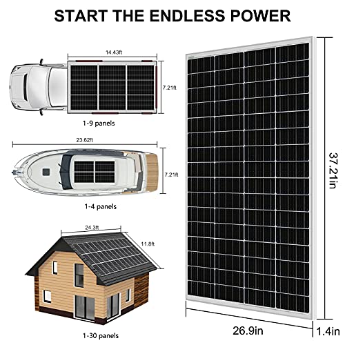 ECO-WORTHY 520W Solar Wind Complete Power System 12V Off-Grid Kit for Home Energy Backup:400W Wind Turbine Generator + 120W Mono Solar Panel + 600W Pure Sine Inverter+ 50Ah Lithium Battery… - Image 7