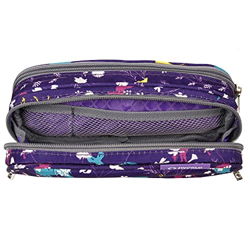 Image of J World Jojo Cute Pencil Case for Kids & Adults. Soft Fabric Zip Pen Bag