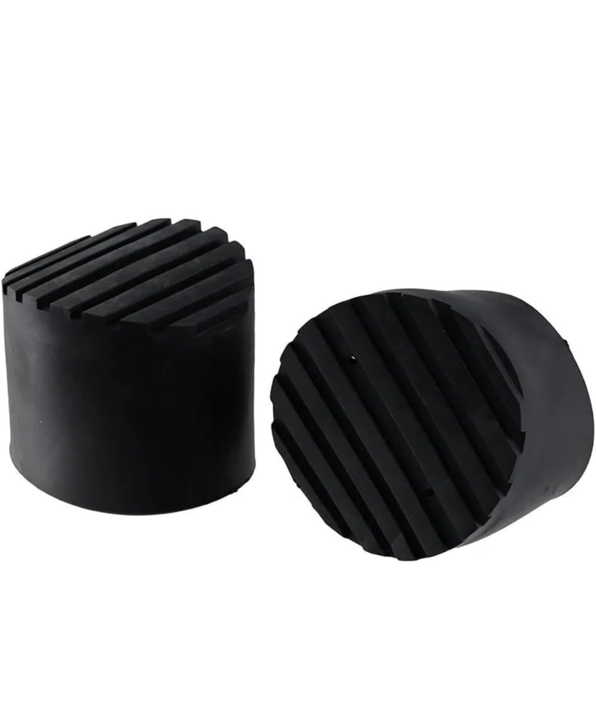 ladder rubber foot boots, ladder feet covers, black, black, round, anti-slip cushion caps, set of 2, inner diameter 8.3cm