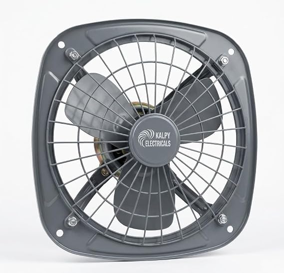 Image of 9 Inch 225mm Exhaust Fan, 220-230V Single Phase, 50W Power, High Speed 2200-2800 RPM, Wall Mount Ventilation Fan, Low Noise, Energy Efficient, with 1 Year Warranty (Grey 9, 9 Inch (225 mm))