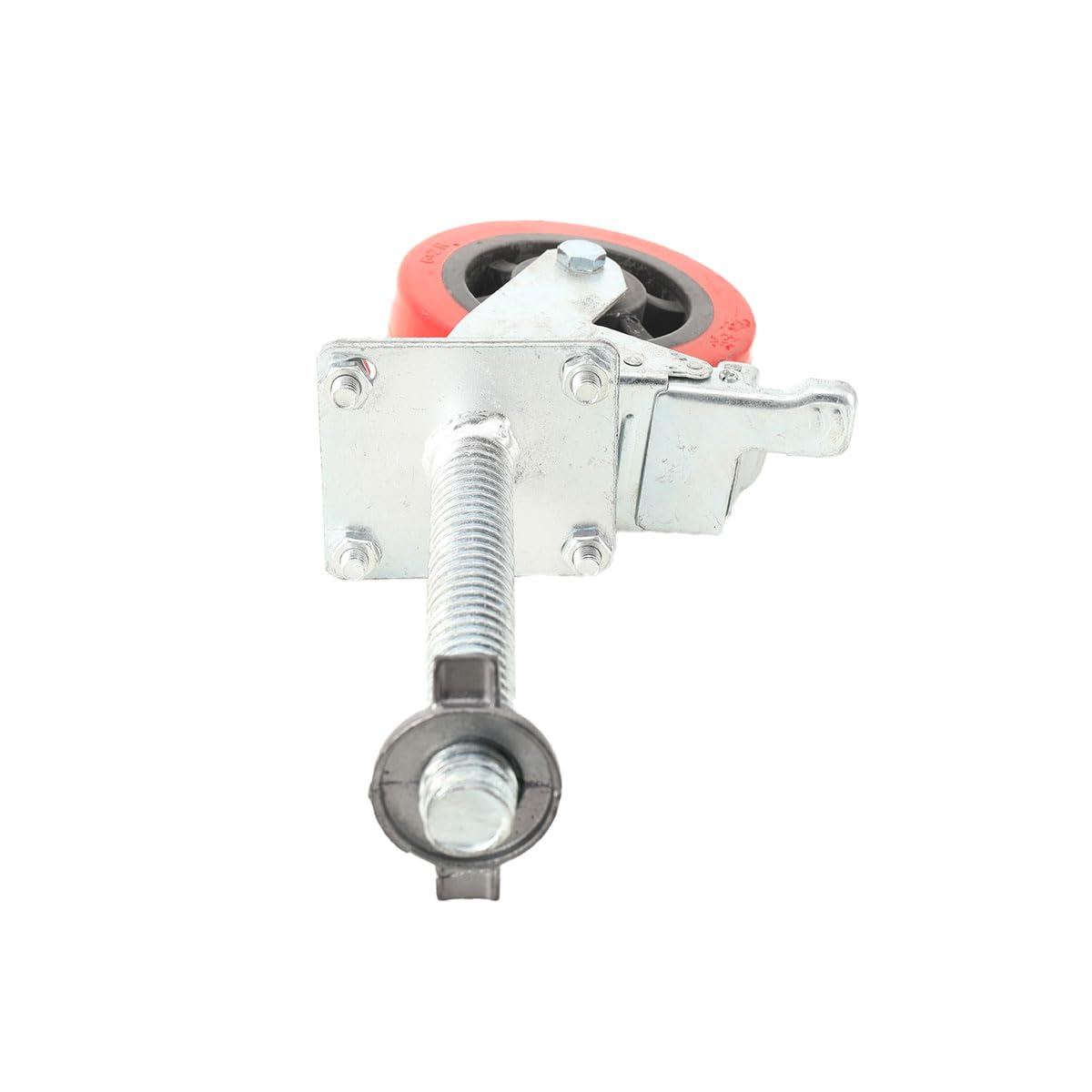 Ruote Per Carrello Industriali 4 Pezzi Ø150 mm, Ruota Con Freno, Rotazione 360°, Portata Totale 500 kg, Acciaio Zincato, Per Mobili Ufficio Magazzino
