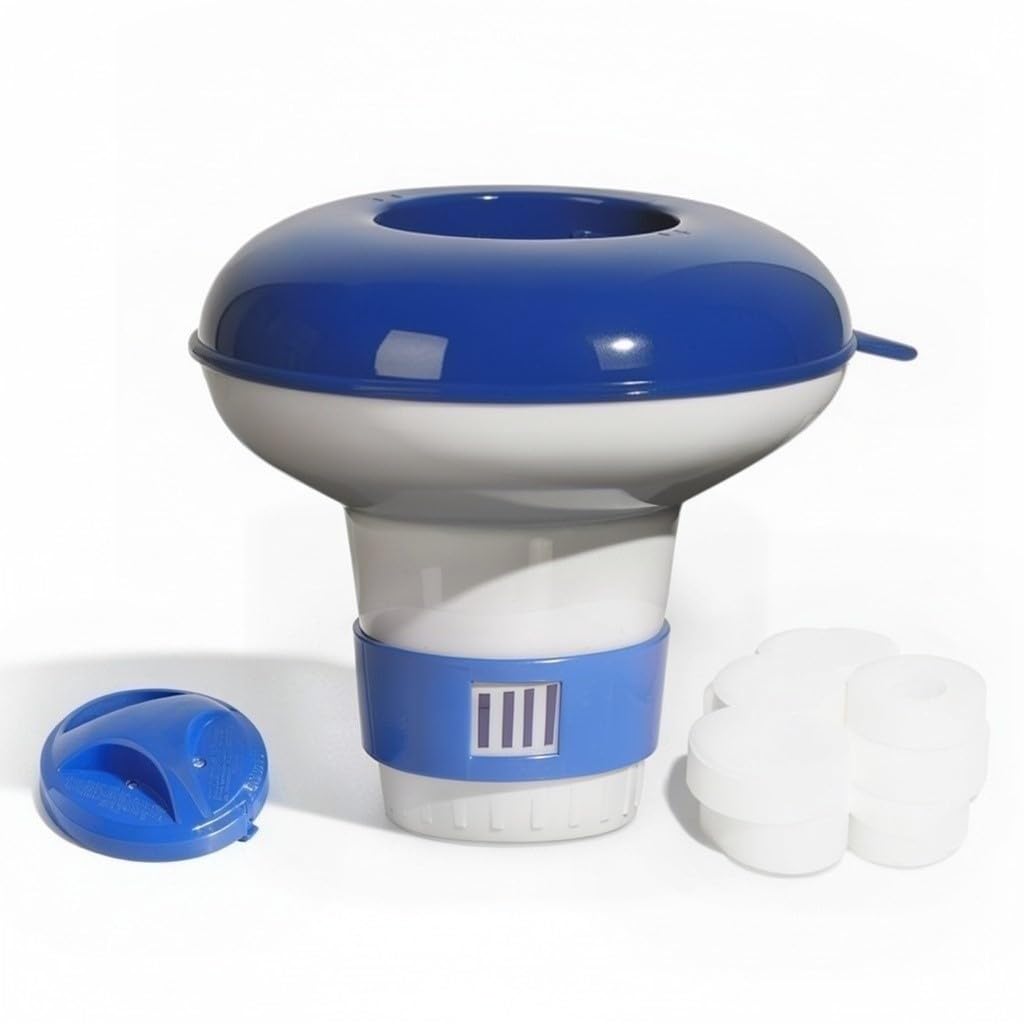 Floating Chlorine Dispenser 5" For Tablets Holder Hot Tub Swimming Pool Spa