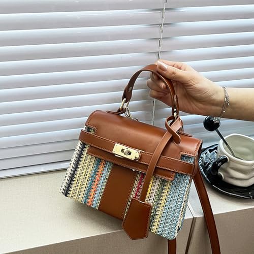 Bolso de playa Straw para mujer Tote para viaje miniatura 2