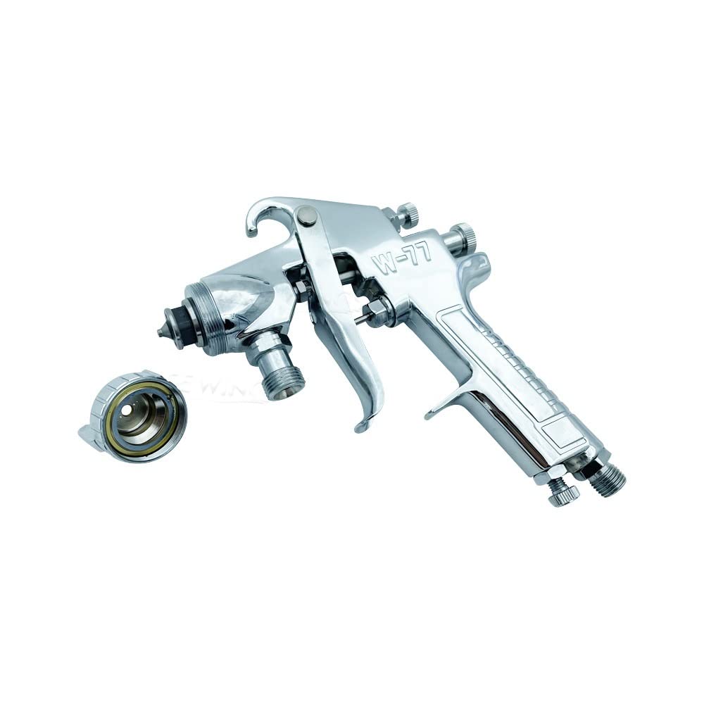 Boquilla engrasadora Boquilla Bomba de Engrase Pistola pulverizadora de Pintura para Muebles 77 Pistola pulverizadora neumática de Pintura Corporal de Gran diámetro(W71-0.8caliber)