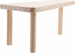 Balacoo Hamster Platform Rabbit Hideout Pet Hamsters Climbing Ladder Wood Chews Toys Small Animal Hut Hideout Tunnel Playhouse Natural Habitat Cage Wood Toys Chinchilla Wooden