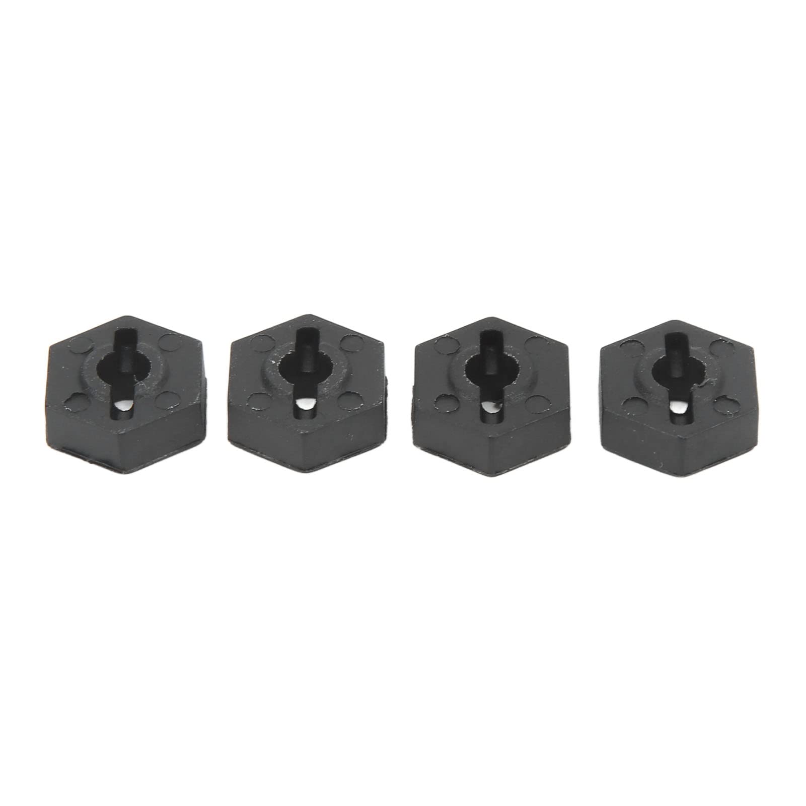 ANKROYU 4PCS RC Wheel Hex, RC Wheel Mount Hex, Plastic Mount Hub Nut, RC Hub Hex Adapter, RC Hub Mount Nut, RC Car Upgrade Parts for off Road Vehicle