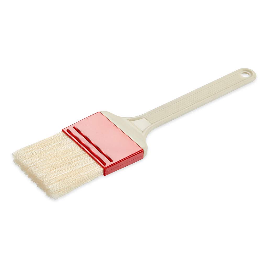 thermohauser Pastry Brush with Flexible Natural bristles - 6 cm Width and Bristle Length of Approx. 5.5 cm - Kitchen Brush Made of Natural Hair