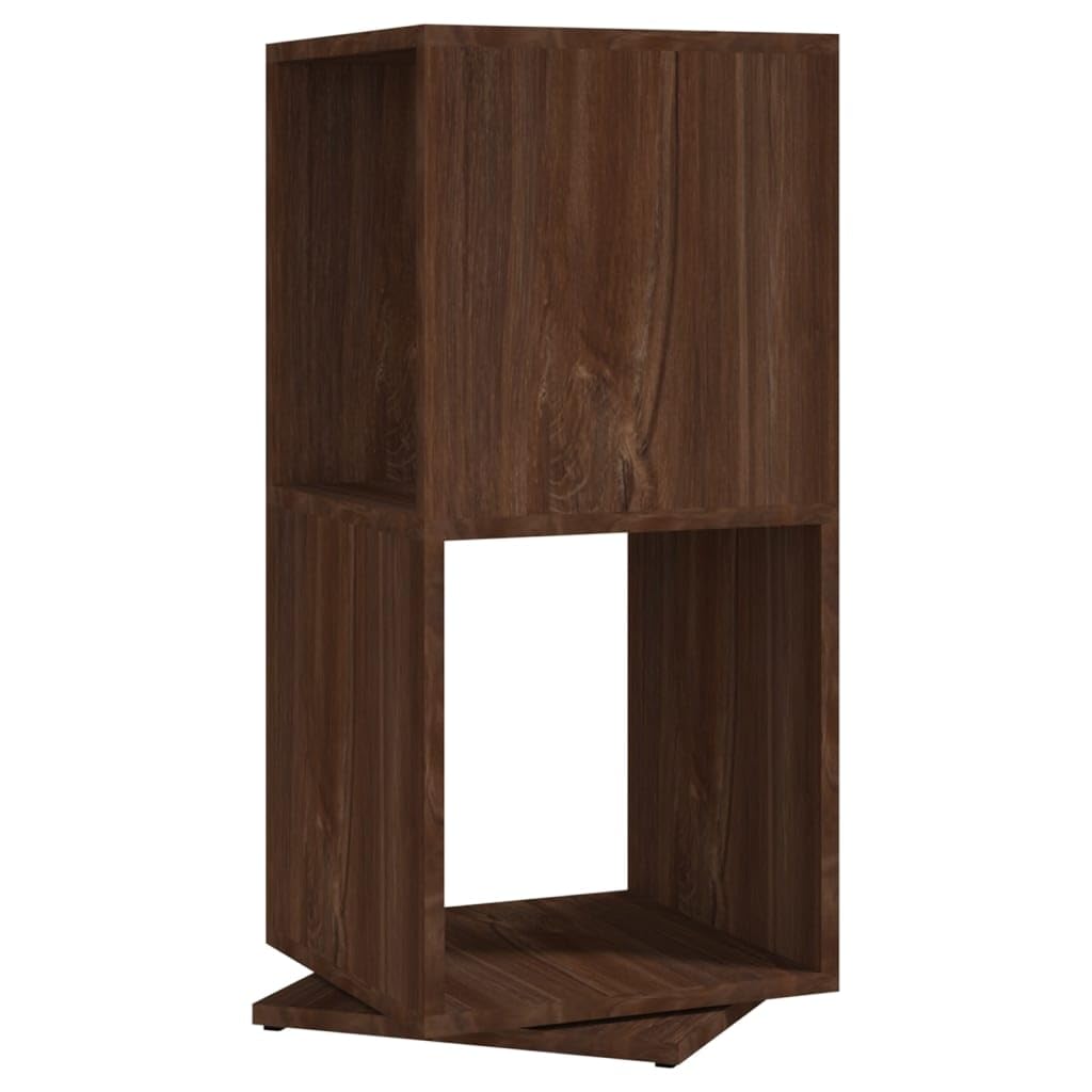 vidaXL Armoire rotative Chêne Marron 34,5x34,5x75,5 cm Bois ingénierie