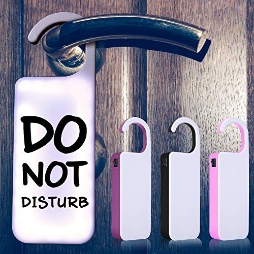 3 Pieces Door Hanger Sign Lighted Message Board, Door Knob Hanger Sign