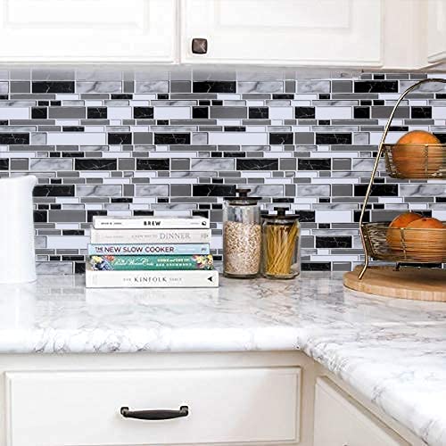 Buy Livebor Black and White Peel and Stick Backsplash Kitchen Wallpaper