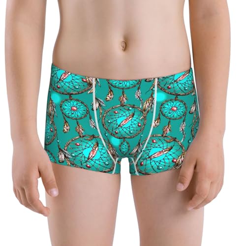 Boys' Cotton Boxer Brief Soft Underwear-Boho Dreamcatcher