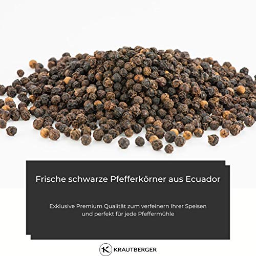 Schwarzer Pfeffer ganz 250g | Gourmet Pfeffer schwarz inkl. Gratis Ratgeber | Qualitäts Pfefferkörner für Pfeffermühle… - Image 3