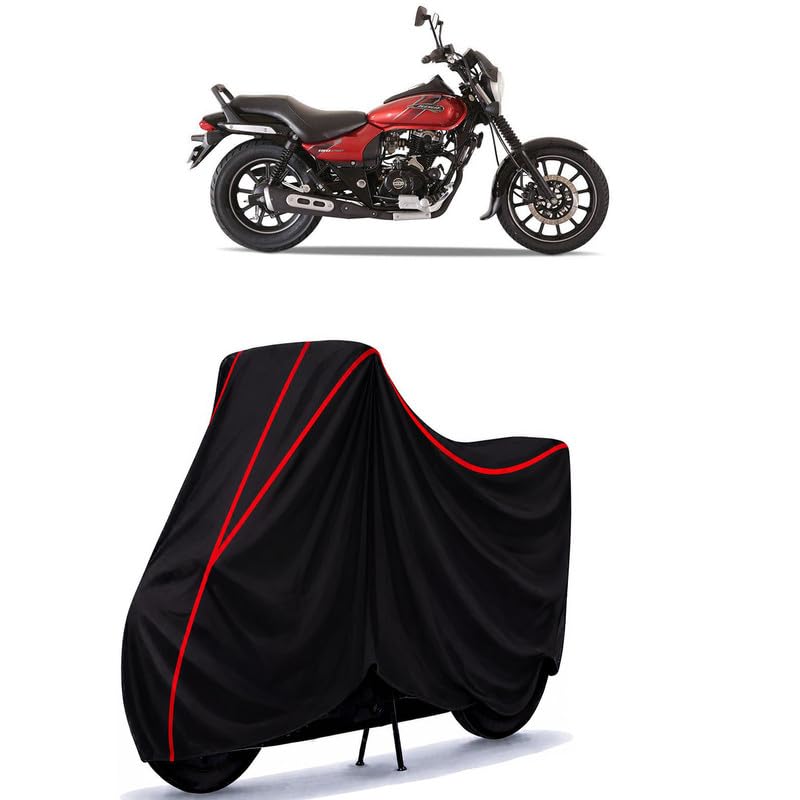 Image of Bajaj Avenger Street 180 Water Resistant Bike Cover for All Motorcycles & Rain | Heavy Duty Taffeta Fabric | UV Protection, Dustproof, Scratchproof | All Weather Two Wheeler Cover with Elastic Bottom