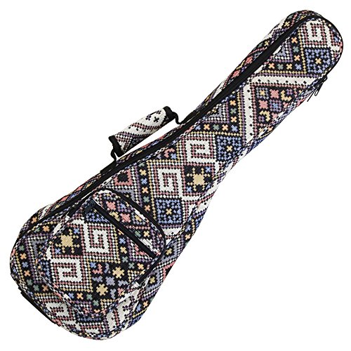 ARIA アリア ウクレレ ギグバッグ コンサート サイズ エスニック柄 12㎜パッド 柄B AEC-CU