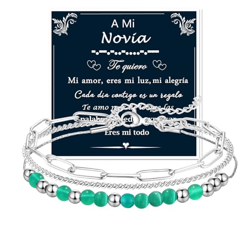 Regalos originales para Mujer, Novia Regalos , con Código Morse 'Te Quiero', aniversario de boda, regalo de cumpleaños, regalo de amor para hombres (Regalos de novio)