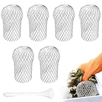 Dachrinnen Laubschutz, 6 Stück Aluminium Laubfangkorb Erweiterbarer Fallrohrschutz Laubschutz Dachrinne Dachrinnenschutz Fallrohrfilter für Fallrohre mit 3–15 cm Durchmesser