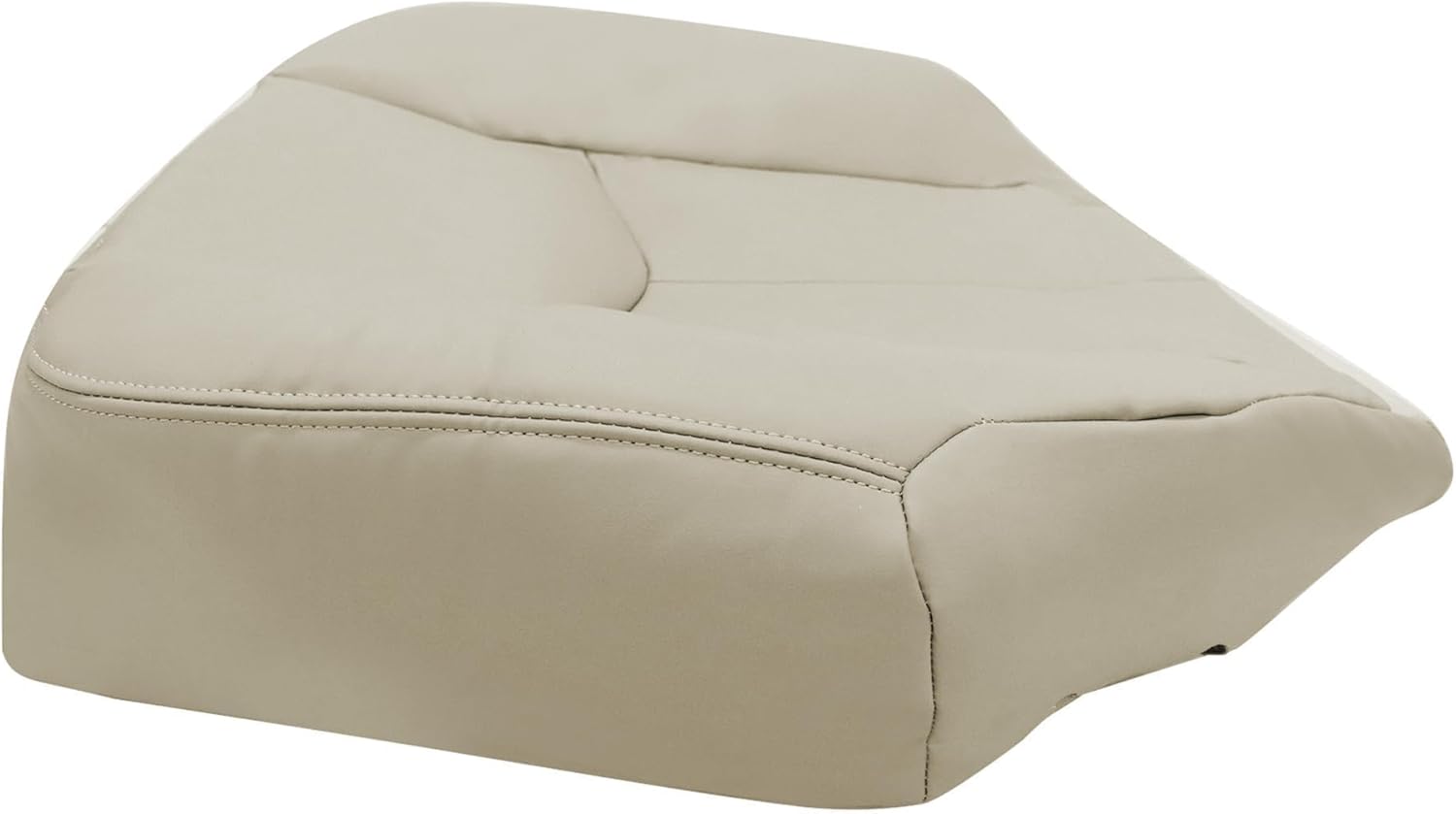 2PCS Driver and Passenger Both Side Bottom Leather Light Tan Seat Covers #522 or 52i Compatible with Chevy Avalanche Tahoe Suburban GMC Yukon XL 2003 2004 2005 2006