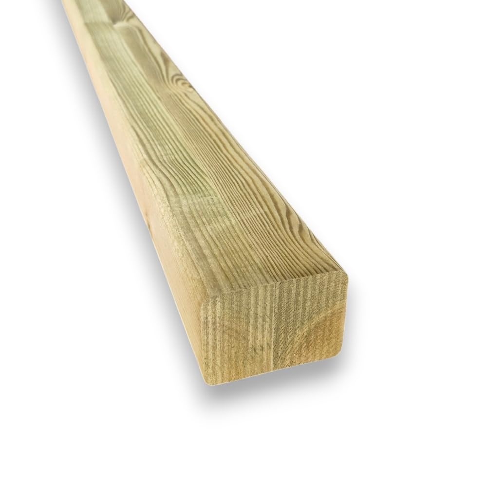 Listello in Pino Lamellare Impregnato 4,​5x6 cm da 100 cm - Travetto Alta Stabilità per Esterni Classe IV e Fai da Te
