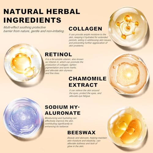 Grospe Retinol Eye Cream Stick Anti Wrinkle Eye Cream,2Pcs Retinol Eye Stic With Collagen,Hyaluronic Acid,Instant Firmx Eye Skin For Puffy Eyes,Dark Circles,Eye Bags,Crows Feet,Wrinkles thumb #3