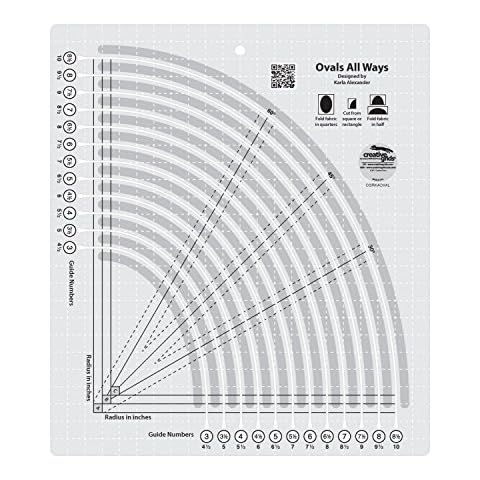 Creative Grids Ovals CGRKAOVAL Quilt-Lineal Cover