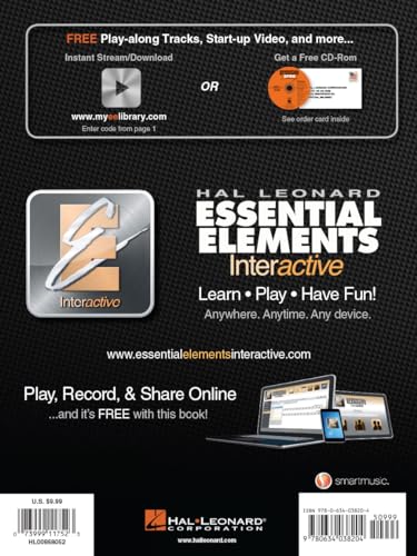 Essential Elements for Strings - Double Bass Book 1 w/EEi | Beginner Bass Method Book with Online Learning Tools and Play-Along Tracks | Hal Leonard Instructional Music Book - Image 2