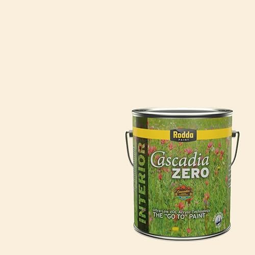 Vista 53 de Rodda Paint CASCADIA ZERO - Pintura e imprimación semibrillante para interiores en uno, cuarto de galón, rodaja de limón Lemon Slice