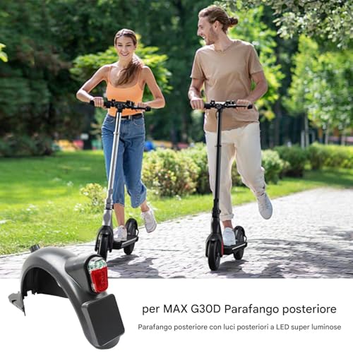 Evita salpicaduras con el mudguard trasero de alto brillo para scooters 2