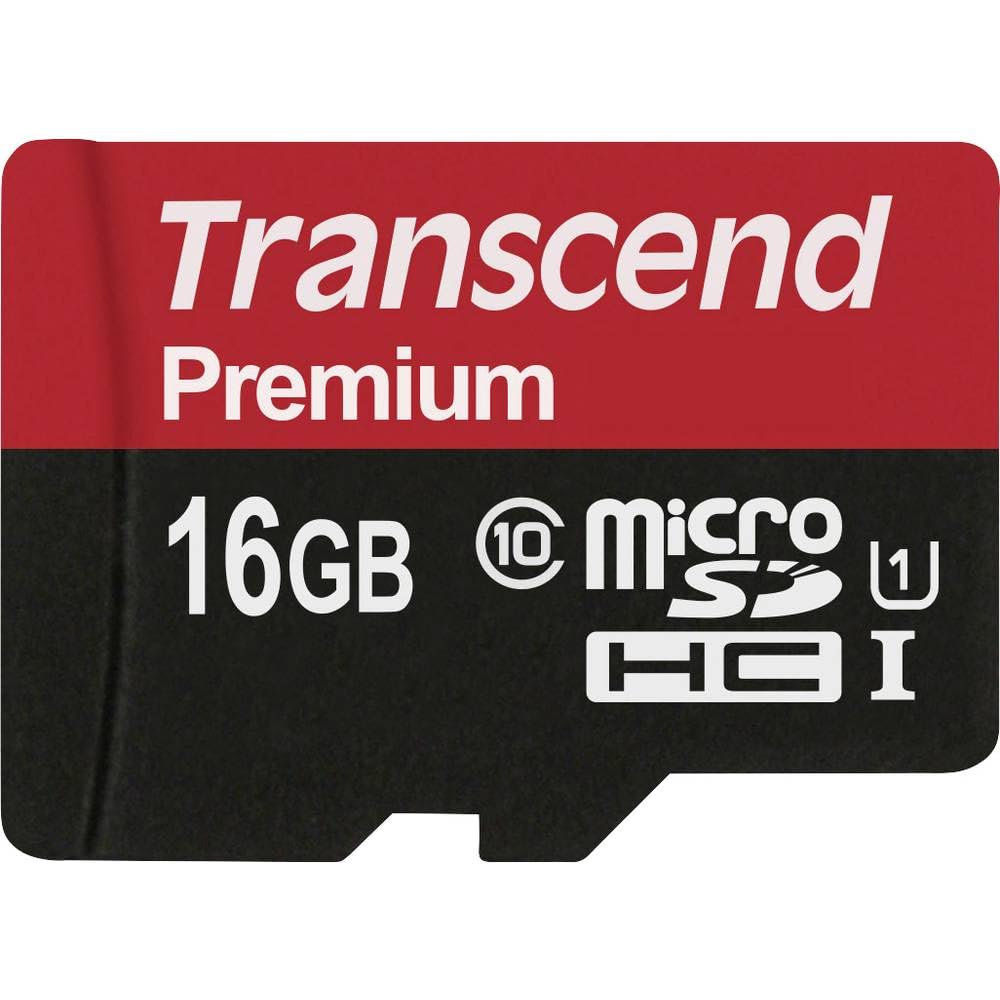 Transcend TS16GUSDCU1 - Tarjeta de Memoria Micro SDHC de 16 GB