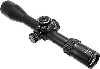 Rifle Scope 6-24X52, 34mm Tube, High Resolution for Long Range Shooting up to 4000 meter, FFP, IPX7 Waterproof & Shock Proof of .223, 308, 338, 3006, 45, 50, Durable and accurate - SHOTAC