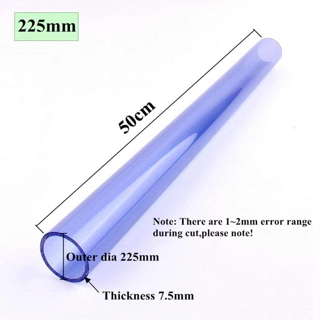 Tubo adaptador de PVC transparente for acuario, tanque peces(Outer diameter 225mm)