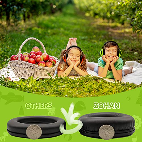 Image of ZOHAN Kids Ear Protection 2 Pack, 25dB NRR Noise Cancelling Headphones for Kids, with Pillowy Pads, for Monster Truck, School, Autism, Sensory, Fireworks, Concerts, Events (Orange+Green)