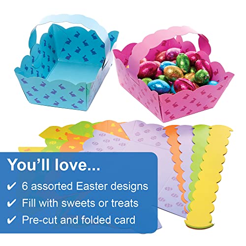 Baker Ross FX545 Easter Baskets Value Pack, Pack of 30, Make Your Own Easter Egg Hunt Baskets for Kids - Image 3