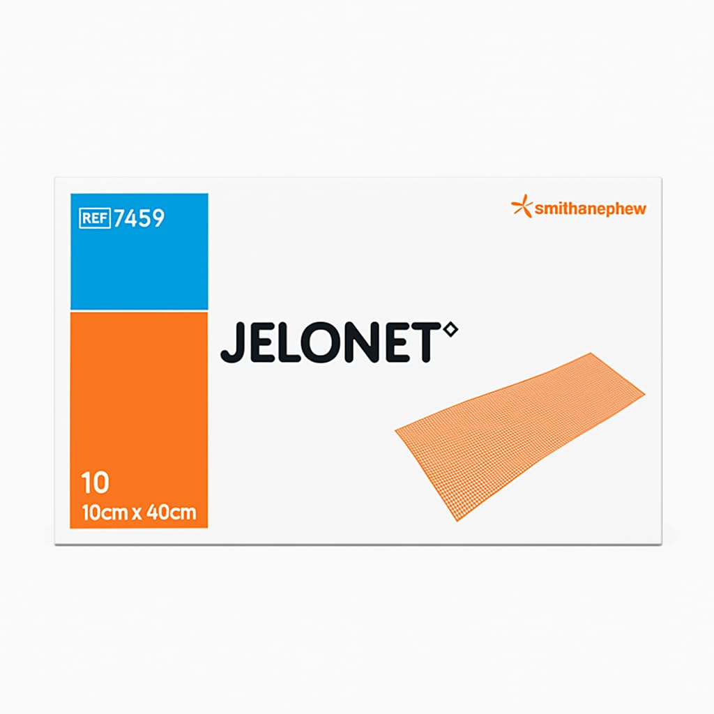 Jelonet Paraffin Gauze Dressing 10cm x 40cm, Pack of 5