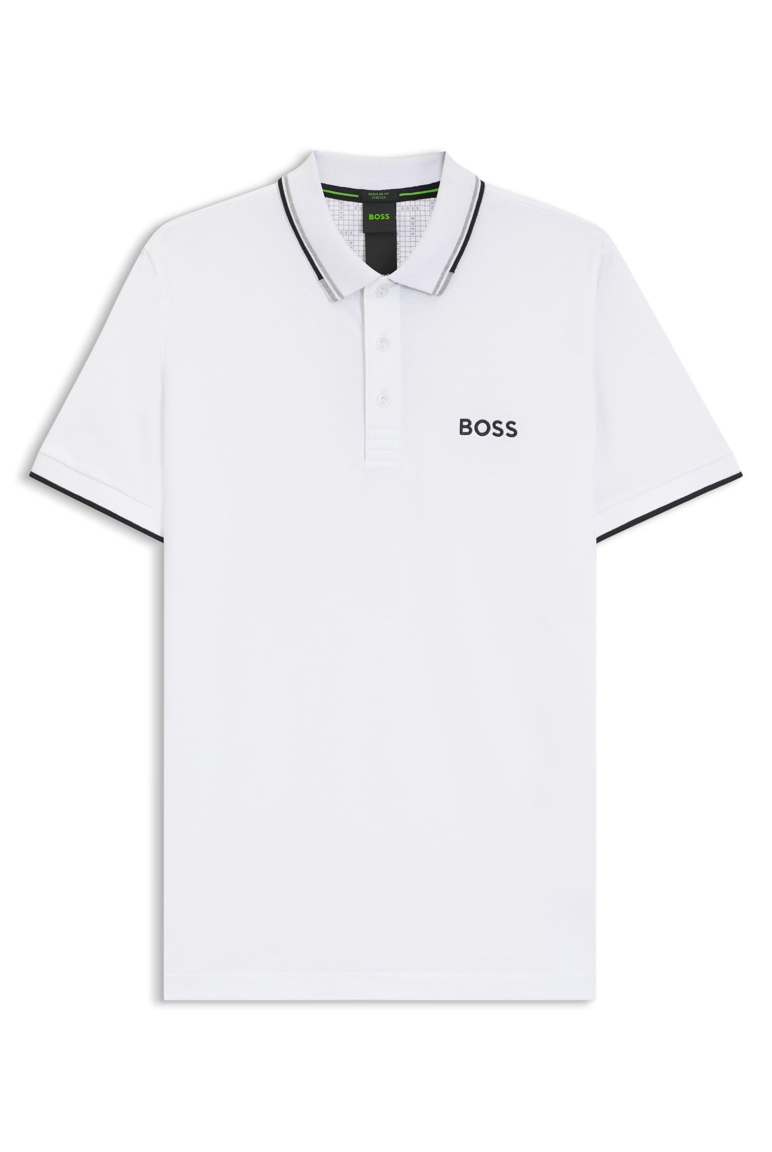 BOSS Herren Paddy Pro Active Paddy Regular-Fit Poloshirt aus schnell trocknendem Stretch-Piqué