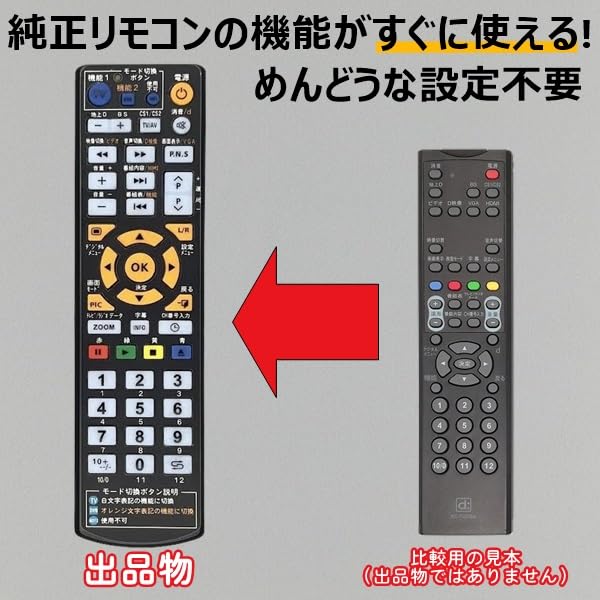 Amazon | 【代替リモコン93a】 OZZIO BDE 互換 (BD32E BD42E用) O'ZZIO
