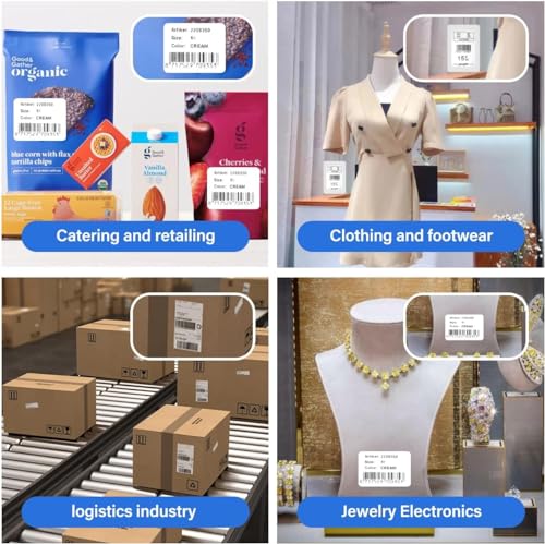 BlackDreams® Thermal Transfer Barcode Labels Ribbon(Pure Black) Premium Wax for Printer TSC, Zebra, Citzen, Datamax, Thosiba, Sato Etc. (80x300... - Image 4