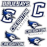 Desert Cactus Creighton University Sticker CU Bluejays Sticker Vinyl Decals Laptop Water Bottle Car Scrapbook Sheet T2 (Type 2)