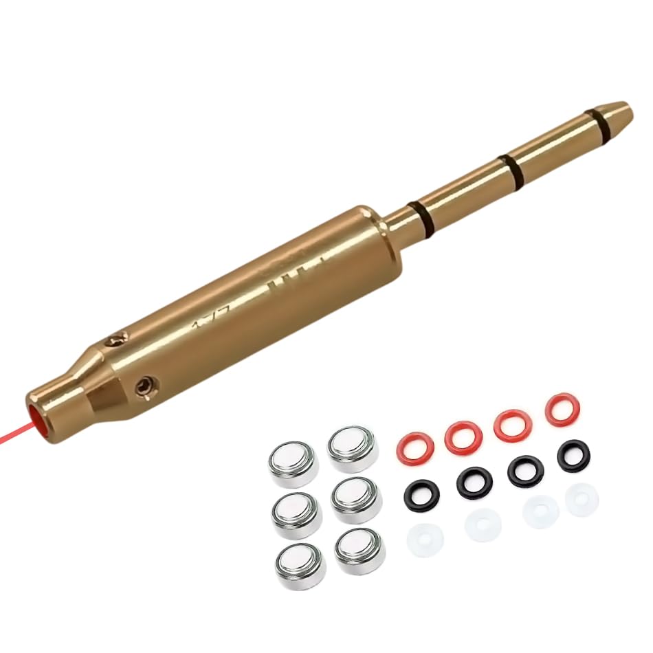 TRIMAX Colimador Láser 4,5mm (.177) para Armas de balines (Aire Comprimido) | Calibrar el Visor rápido - [Uso Exclusivo Actividades Deportivas]