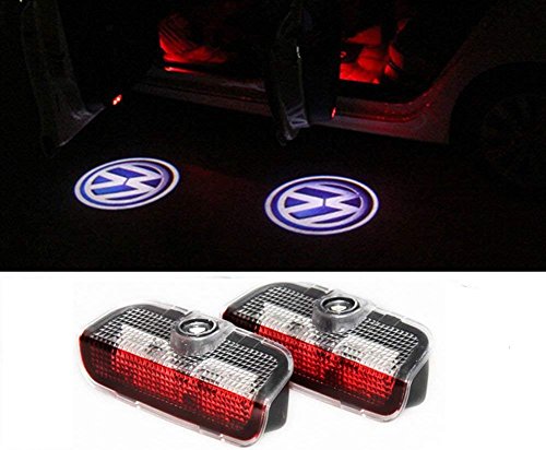 HConce - Luz LED para puerta de coche (4 unidades), diseño de logotipo