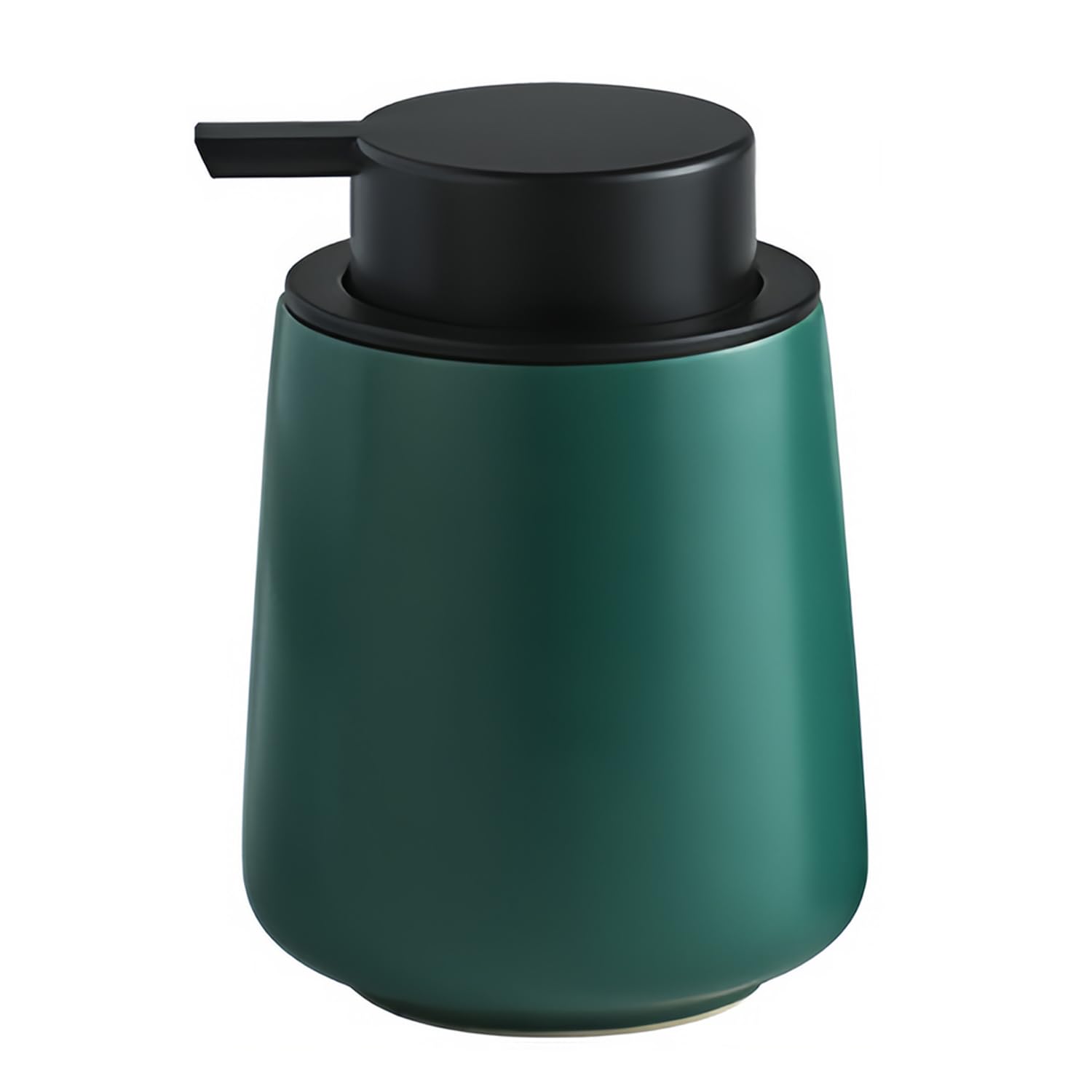 Dowbom Green Ceramic Foaming Soap Dispenser, Hand Foaming Dispenser, Foam Soap Dispenser With Pump For Barthroom Kitchen (,Solid Color)