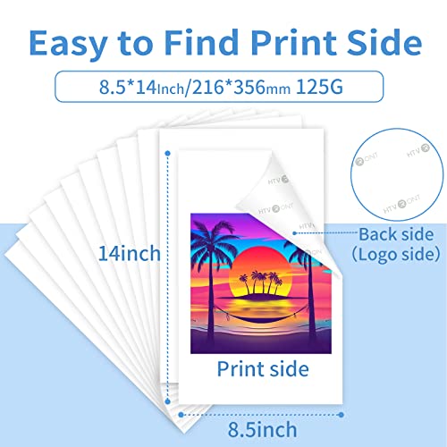 Htvront Sublimation Paper 8.5X14 Inch - 120 Sheets Easy To Transfer Sublimation Paper For T-Shirts, Tumblers, Mugs (8.5X14) #TOP3