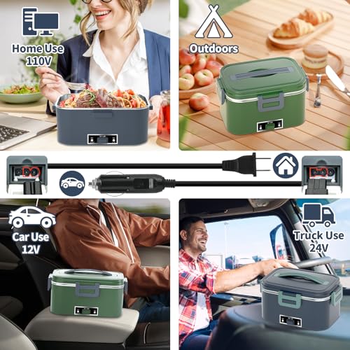 IFENROL Electric Lunch Box for Adults, 1.8L 100W Heating Lunch Box for Men - image 8