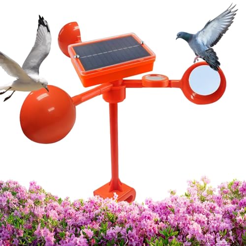 Repelente De Animales Exterior Energía Solar 360 Grados - Repelente De Palomas Giratorio con Energía Solar | Dispositivo para Jardín Césped Granja Almacén Patio Césped Camping