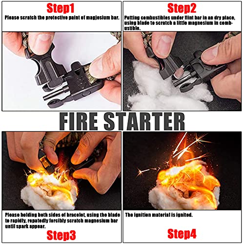 4 Paracadute di emergenza di sopravvivenza colore