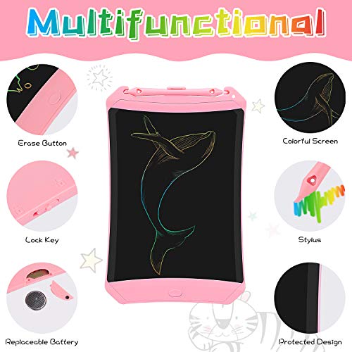 Orsen LCD Writing Tablet 2 Pack, 8.5-inch Drawing Doodle Board Drawing Tablet, Boys Girls Gifts Toys for 3 4 5 6 7 Year Old Girls Boys (PinkBlue)