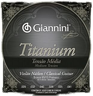 Encordoamento giannini titanium para violão nylon genwtm